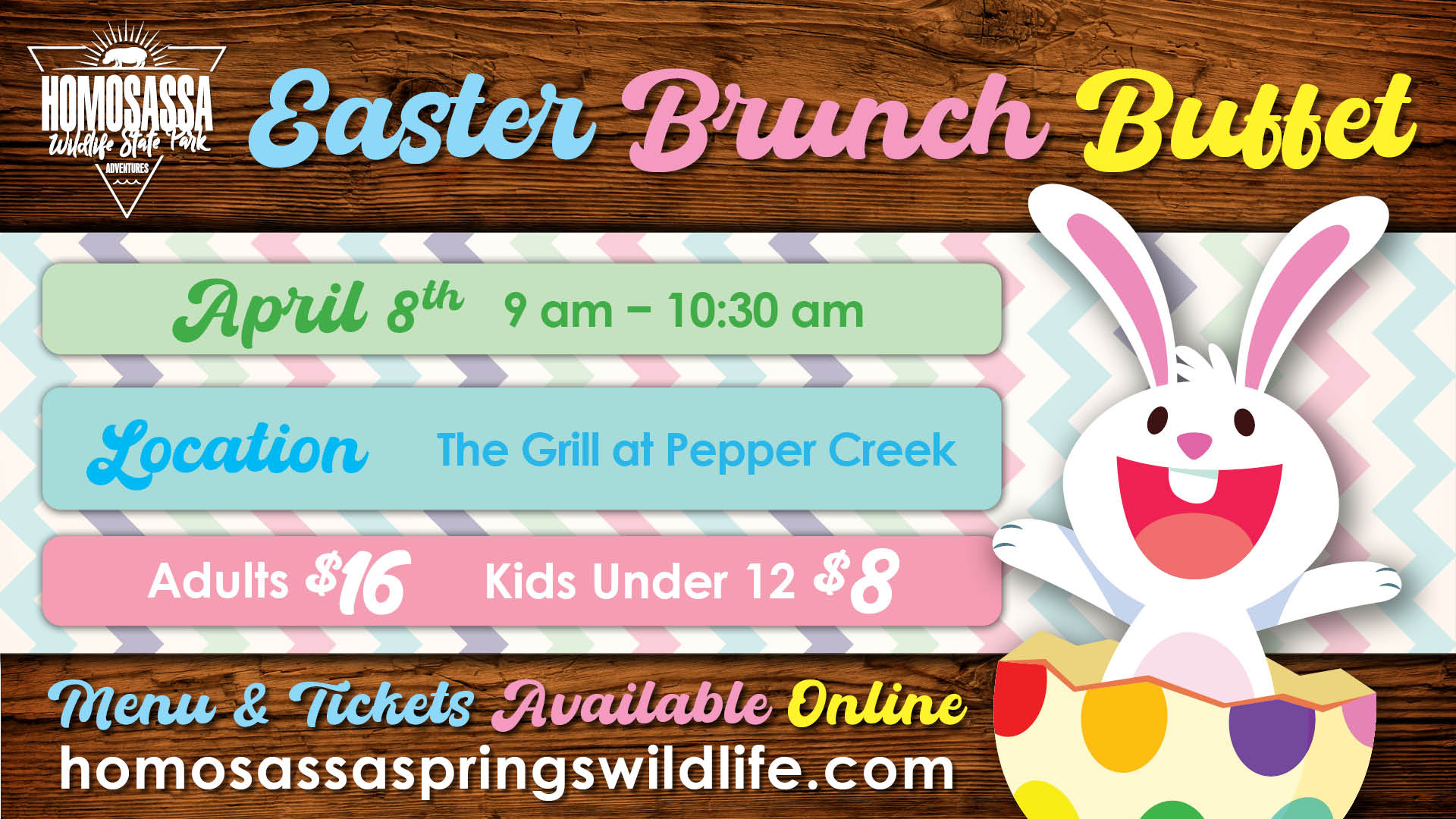 Easter Brunch Buffet 2023 Homosassa Springs Wildlife Adventures